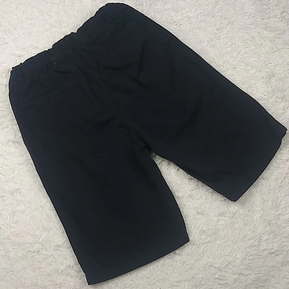 Children's Place Navy Blue Mid Rise adjustable Waist Bermuda Dress Uniform Short